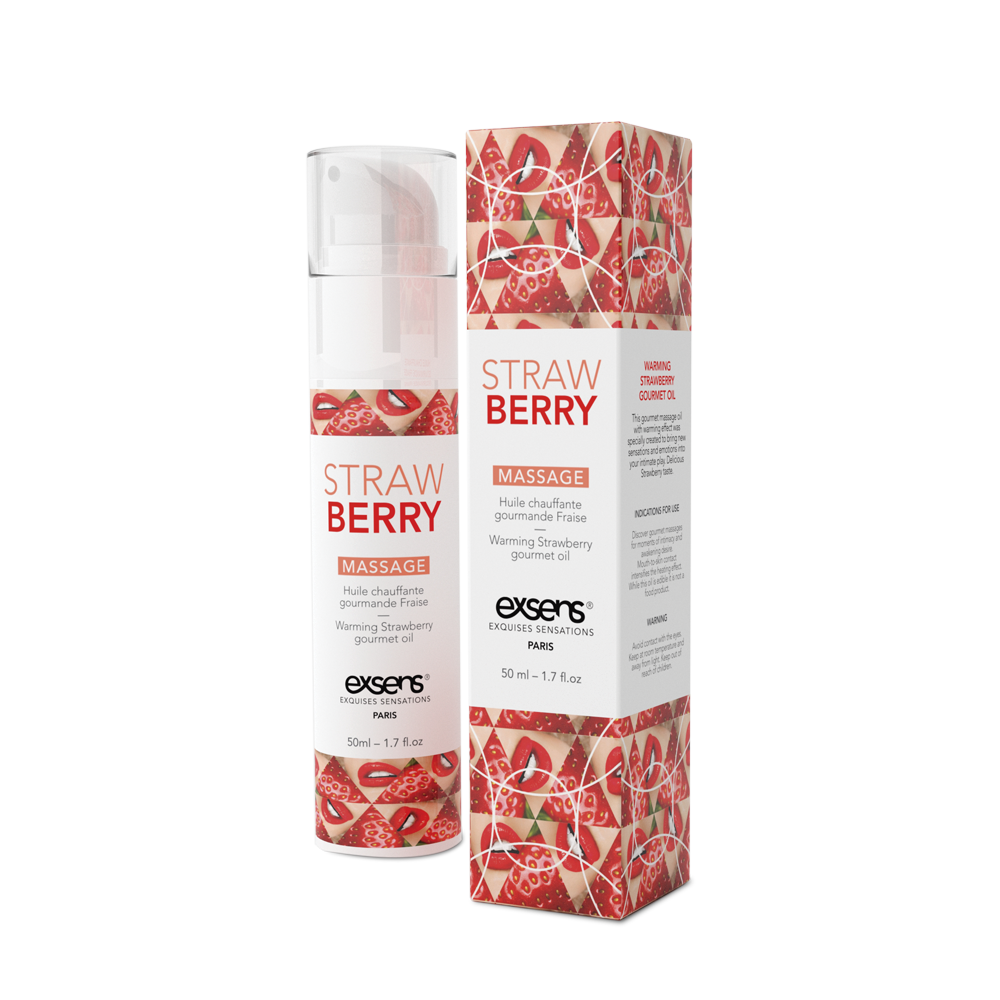 ᐉ Массажное масло EXSENS Strawberry разогревающее 50 мл (SO2359)