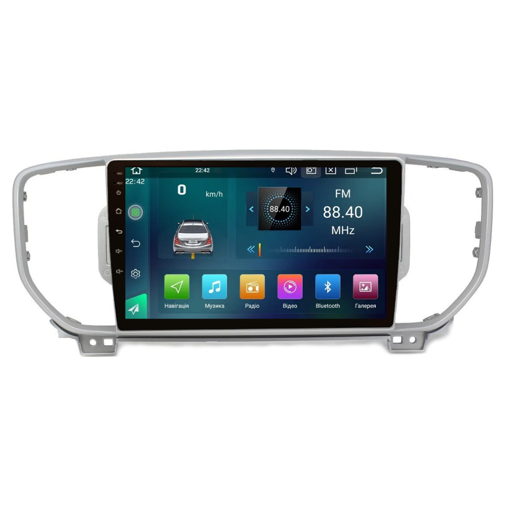 Магнитола штатная Cyclone C9-006 DVR DSP Carplay 2/32 GB для Kia Sportage 2016-2018 г. с малым экраном (AR-81250)