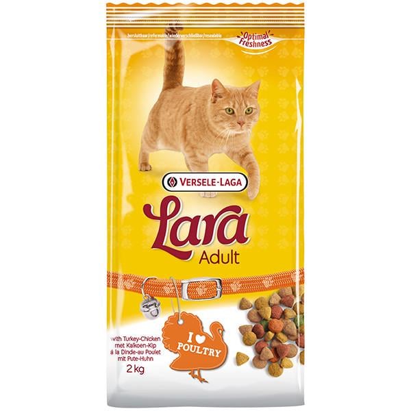 Корм сухий для котів Lara with Turkey & Chicken індичка з куркою 2 кг (11237567)