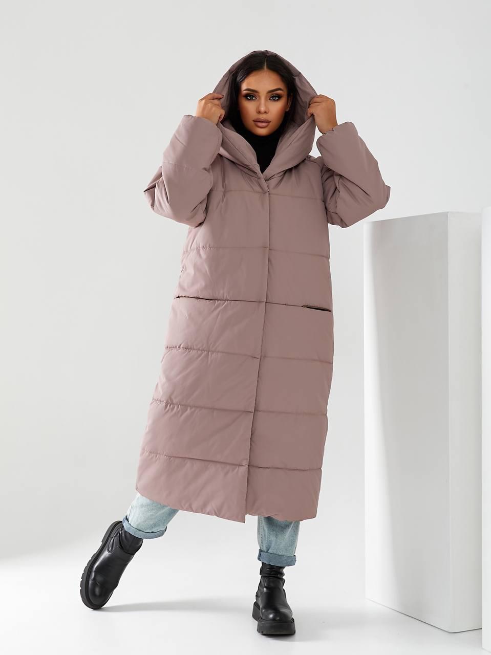 Пальто-пуховик длинное на кнопках Аiza А521 р. 42-44 Кофе с молоком - фото 13 Пальто-пуховик длинное на кнопках Аiza А521 р. 42-44 Кофе с молоком - фото 13