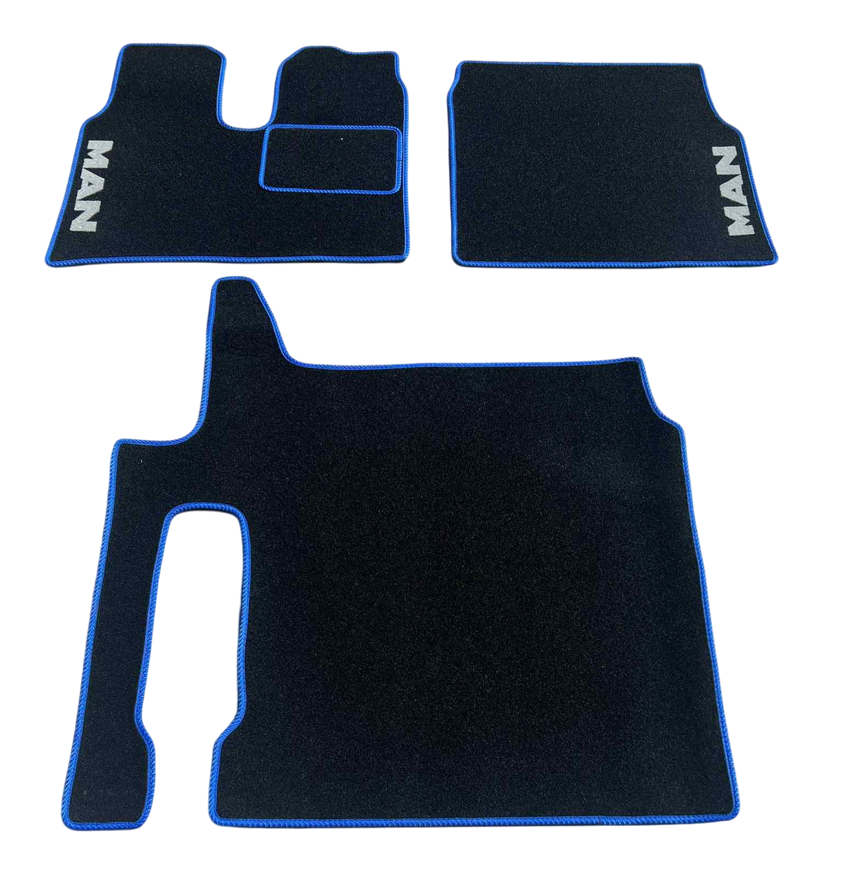 Килимки в салон ворсові для MAN TGX 2017-2020 5 шт. Чорний (27326911)