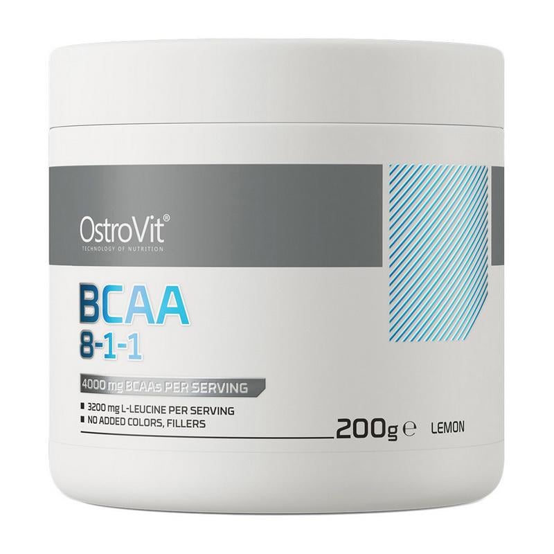 Амінокислоти OstroVit BCAA 8-1-1 200 г Лимон