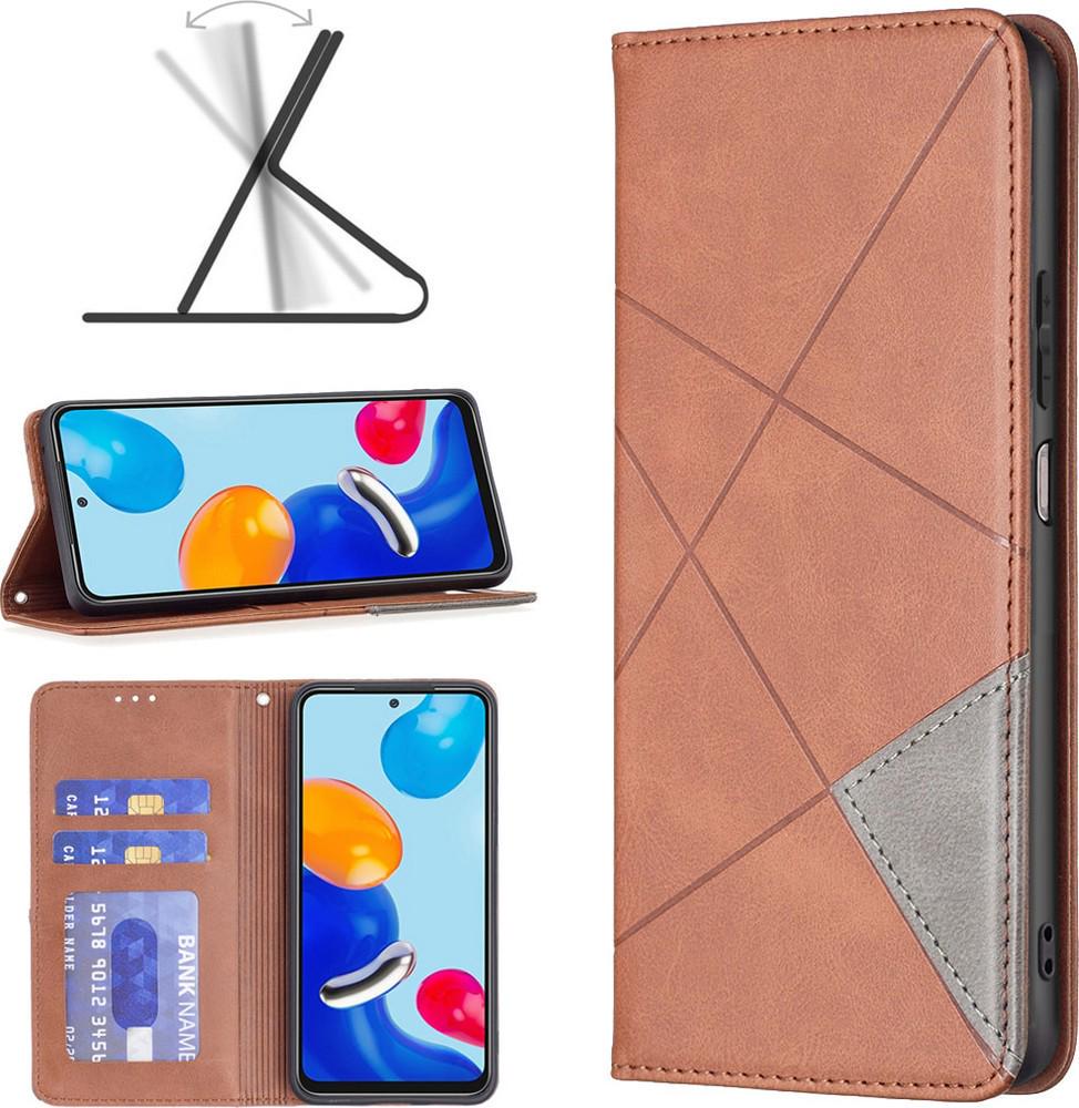 Чехол книжка SHLab Prisma Xiaomi Redmi Note 11 Brown (36325-30)
