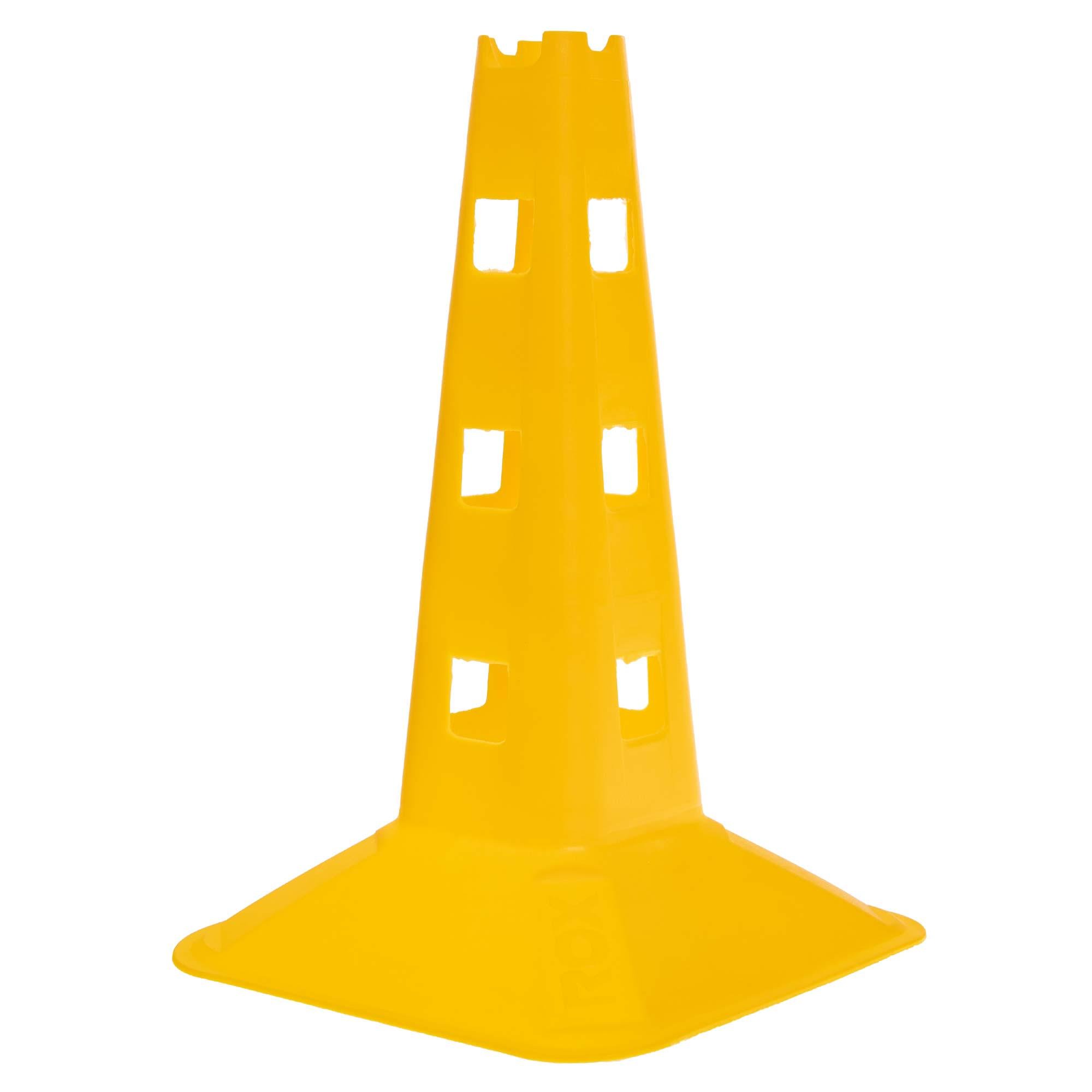 Фишка спортивная для тренировок с отверстиями для штанги Zelart SP-Sport C-7159 32 см Желтый (DR007449)