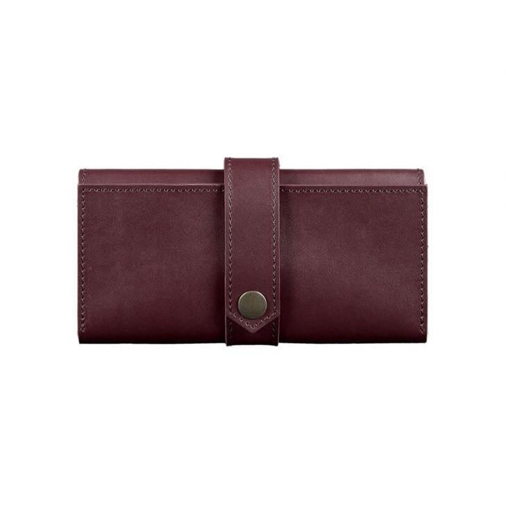 Портмоне шкіряне жіноче BlankNote 3.0 краст Бордовий (A-026595)
