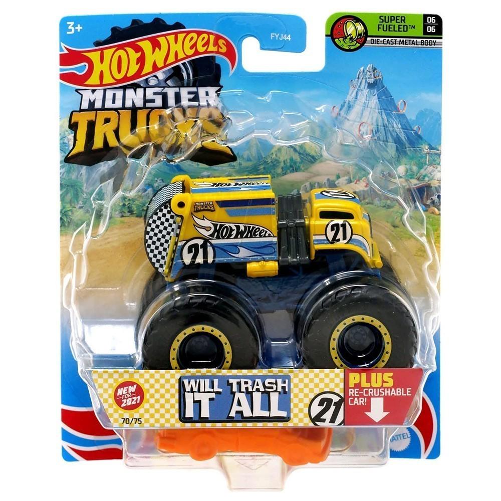 Машинка-внедорожник Hot Wheels Monster Trucks Will Trash It All FYJ44-115 (157543) Машинка-внедорожник Hot Wheels Monster Trucks Will Trash It All FYJ44-115 (157543)