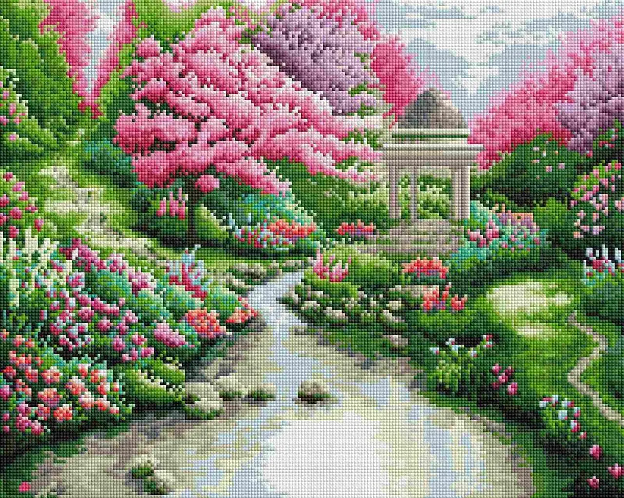 Алмазная мозаика ColorArt Пейзаж с альтанкой 40х50 см (SP085)