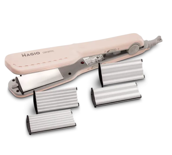 Выпрямитель-гофре для волос Magio MG-175P 2в1 керамическое покрытие 25 Вт (2772964160)