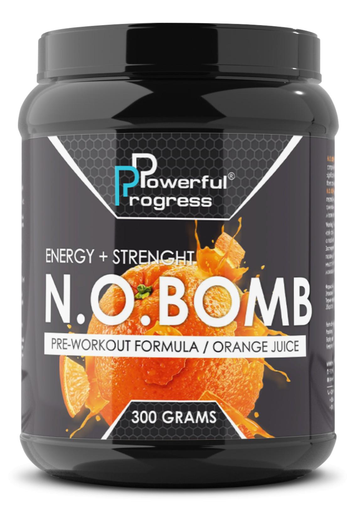 Передтренувальний комплекс Powerful Progress N.O.BOMB 300 г Апельсин