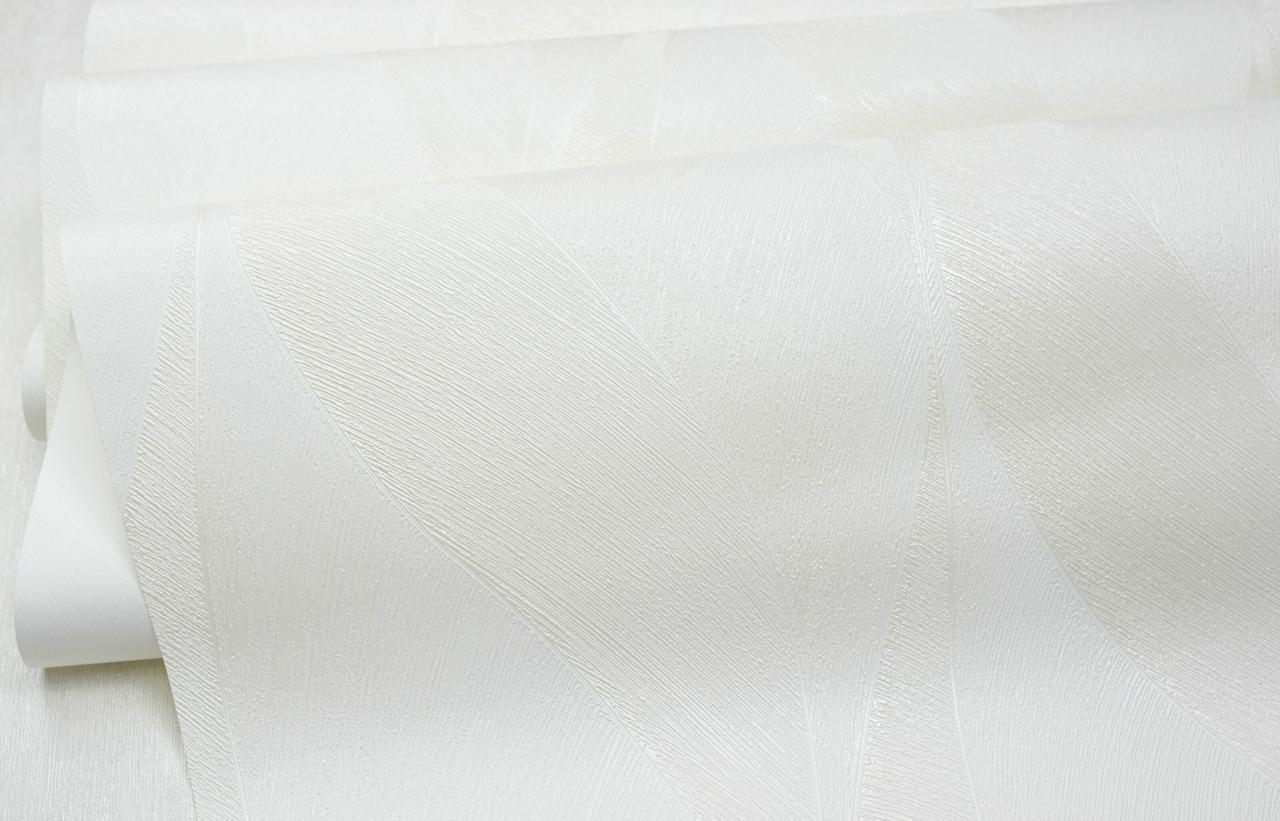 Обои флизелиновые SINTRA Leaves 521014 декор винил горячего тиснения 1,06х10,05 м Белый