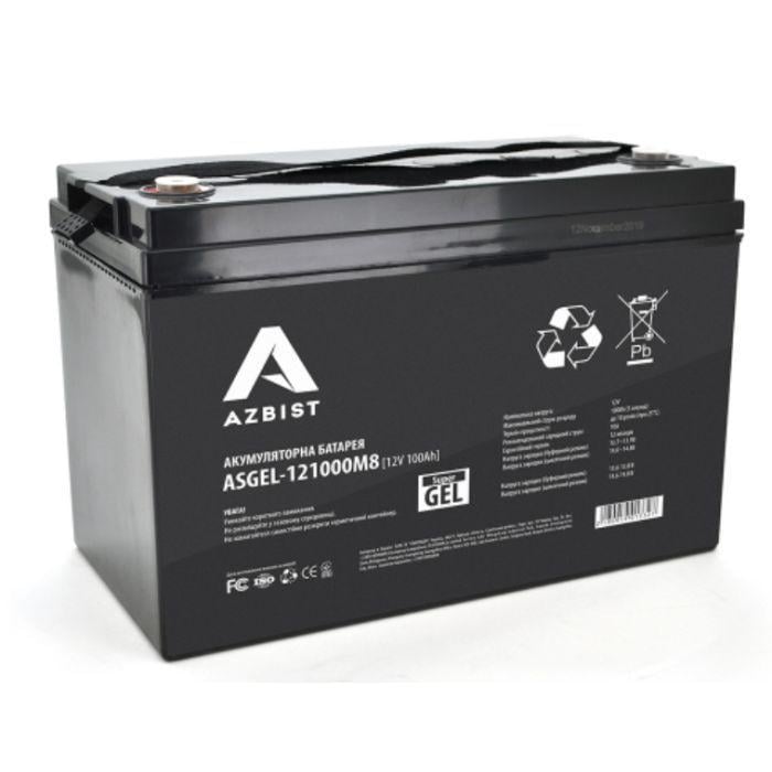 Батарея до ДБЖ AZBIST 12V 100 Ah Super GEL (ASGEL-121000M8)