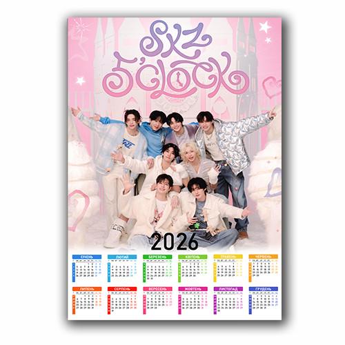 Календар настенный Стрэй кидс Stray Kids DO IT 42х29 см А3 (data_0102)