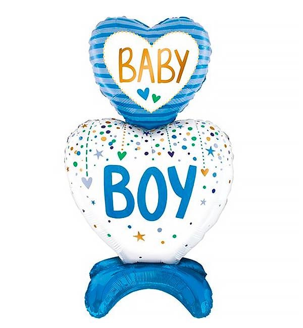 Воздушный шар стоячий Baby Boy 38х68х23 см (12736162)