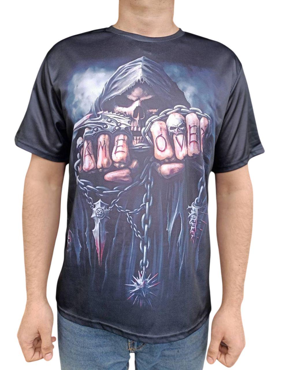 Футболка зі скелетом та черепом кулаки XХL (538) Футболка зі скелетом та черепом кулаки XХL (538)