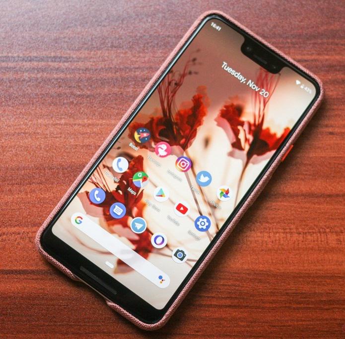 Противоударный чехол Fabric Case Soft Knit GA00492 для Google Pixel 3 (5.5") Pink Moon - фото 9