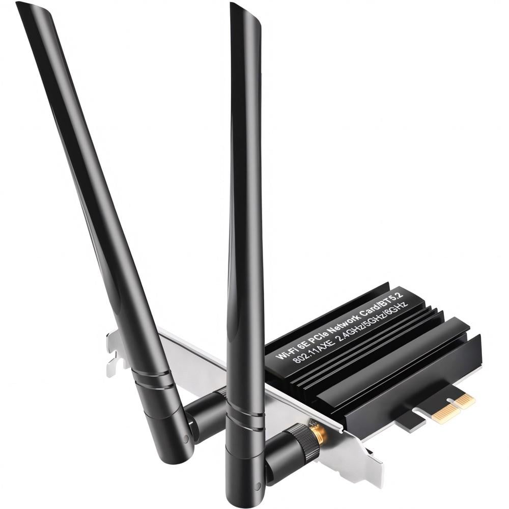 Сетевой адаптеры Wi-Fi/Bluetooth U&P AX5400 PCI-E Black (SHT-AX5400-BK)