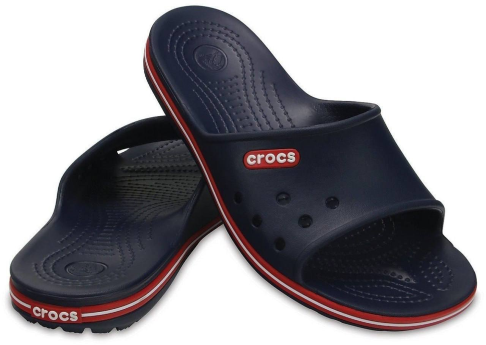 Шльопанці жіночі Crocs Crocband II Slide Blue Navy р. 38-39 Синій (26949)