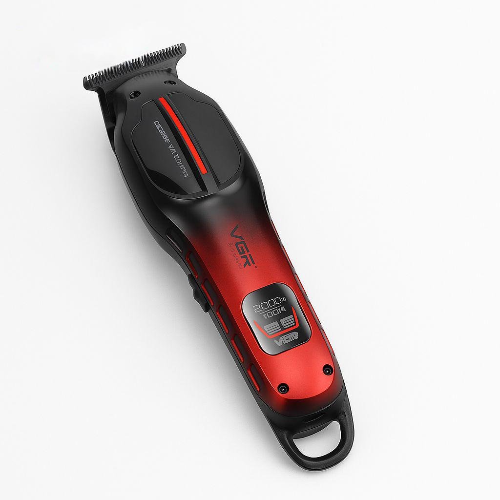 Тример VGR V-226 з LED дисплеєм та 3 насадками Red (29425419)