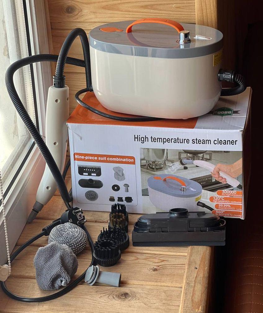 Пароочиститель для дома 1,2 л и 8 насадок (AND LY-878)