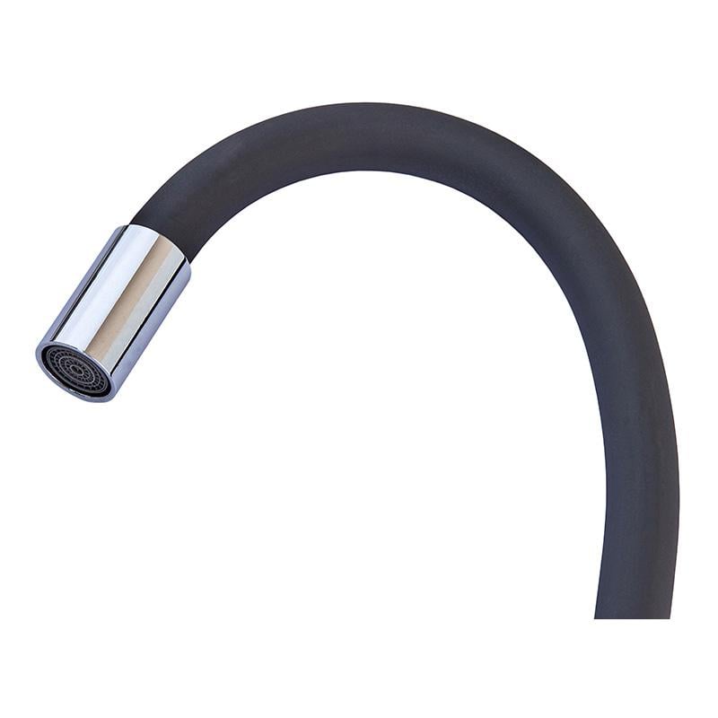 Кран на кухню гибкий MIXXUS SUS-11 высокий однорычажный нержавеющая сталь SUS304 Хром (b-MI6223) - фото 2