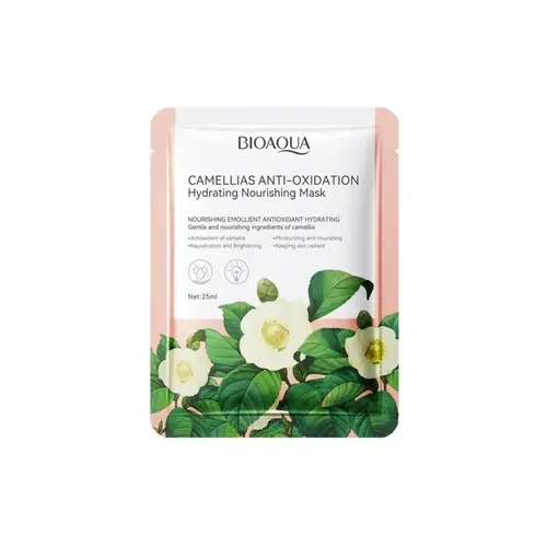 Маска тканинна для обличчя Bioaqua Camellias Anti-Oxidation Hydrating Nourishing Mask 25 мл (27302516)