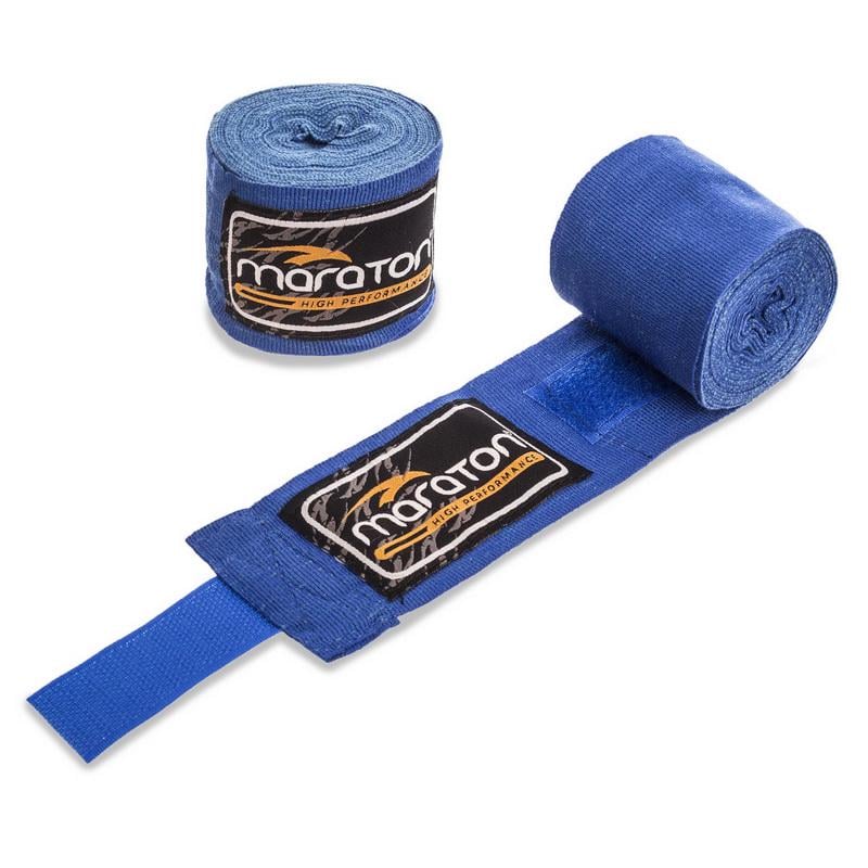 Бинты боксерские Maraton MAR-005 4 м пара Синий (6936116104495)