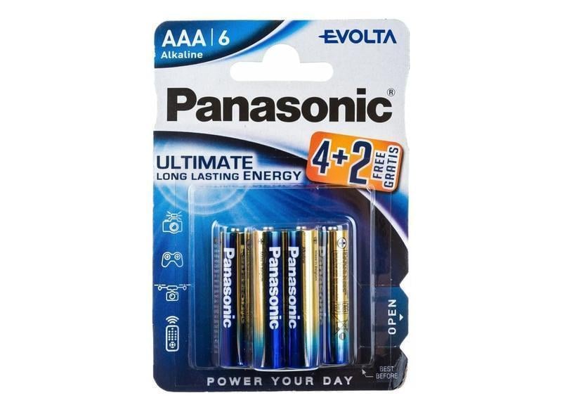 Батарейки Panasonic LR03/AAA Evolta Ultimate Longest Lasting 6 шт. (1896648675)