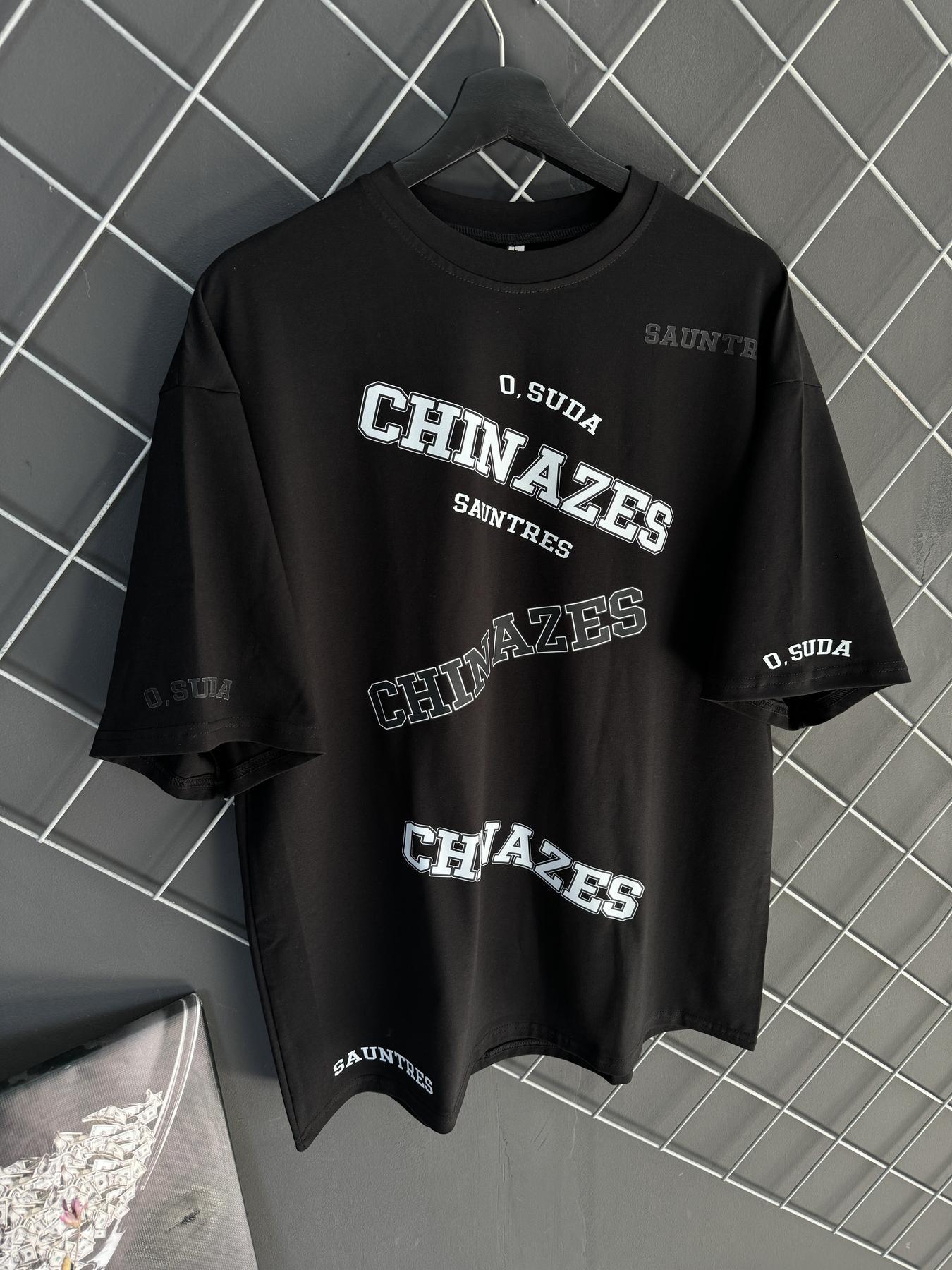 Футболка мужская Chinazes 2.0 оверсайз трикотажная M Черный (26360/1)