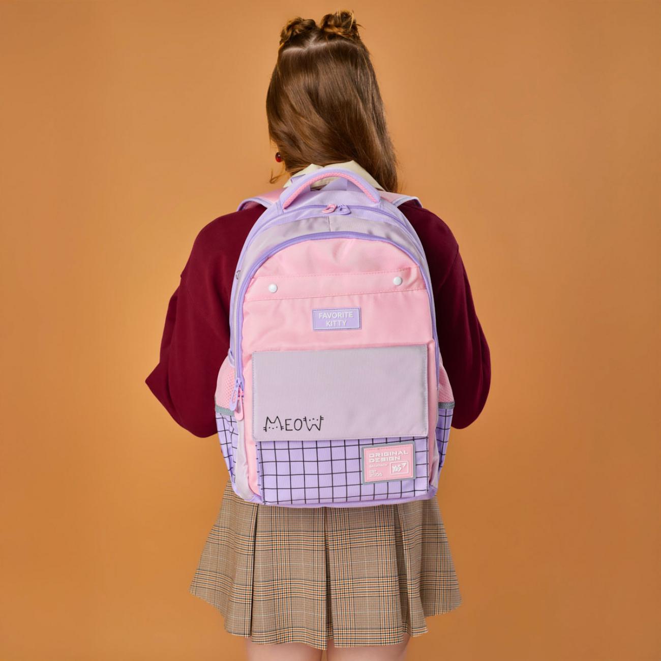 Шкільний рюкзак YES Favorite Kitty TS-48 з ортопедичною спинкою (550035) - фото 2 Шкільний рюкзак YES Favorite Kitty TS-48 з ортопедичною спинкою (550035) - фото 2