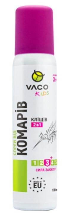 Аерозоль від комарів/кліщів і мошок VACO KIDS для дітей від 3 років 100 мл (2654508663)