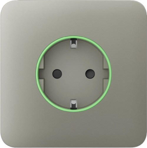 Панель фронтальная Ajax SoloCover smart type F 55 для встроенной розетки Olive (31022318)