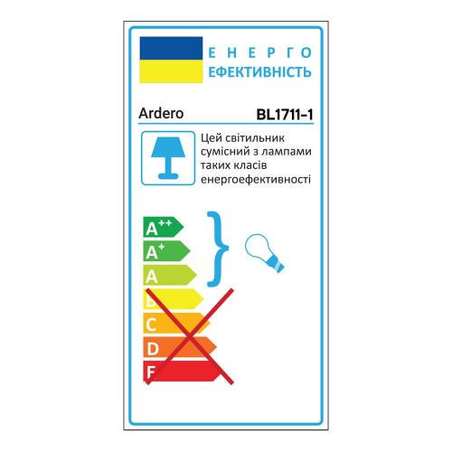 Светильник накладной Ardero BL1711-1 CHICAGO под лампу Черный (8432) - фото 3 Светильник накладной Ardero BL1711-1 CHICAGO под лампу Черный (8432) - фото 3