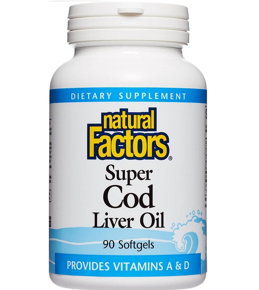 Жир из печени трески Natural Factors Super Cod Liver Oil 90 Softgels Жир из печени трески Natural Factors Super Cod Liver Oil 90 Softgels