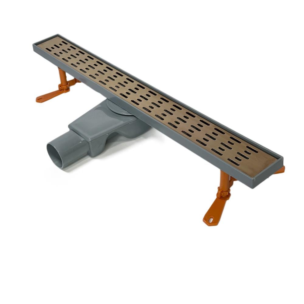 Трап душевой Classic Feha горизонтальный поворотный сифон 60 см Бронзовый