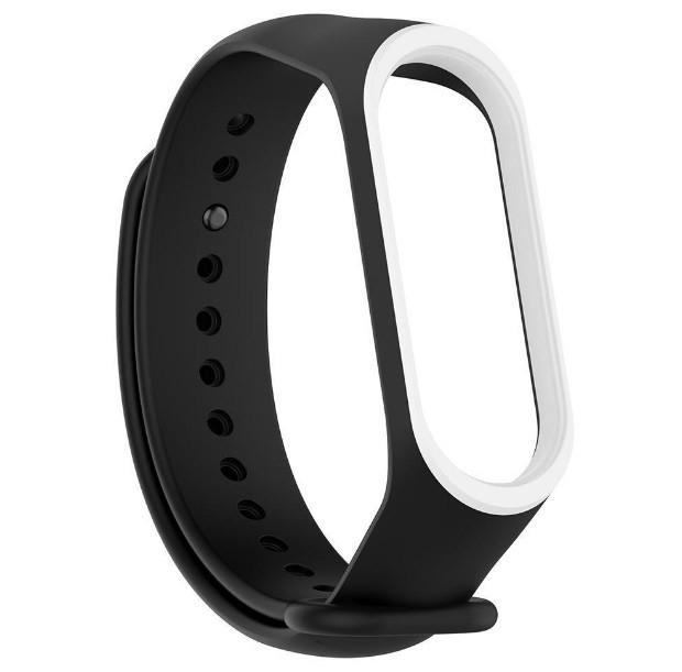 Силиконовый ремешок Primo для фитнес-браслета Xiaomi Mi Band 3 Black/White (775955826)