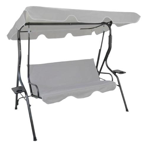 Качели садовые Garden трехместные с навесом раскладные до 200 кг