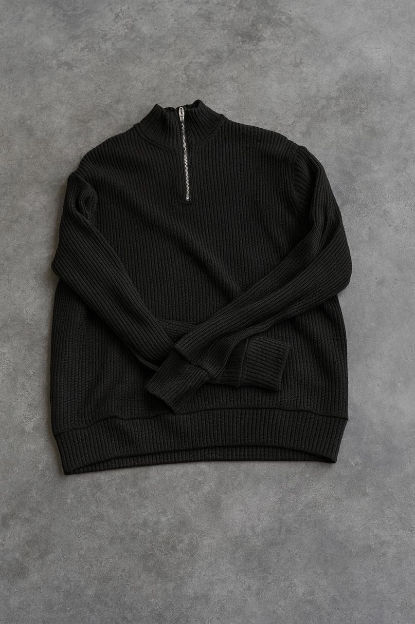 Светр чоловічий зимовий Angora Deluxe XL Чорний (C0043/3) - фото 2 Светр чоловічий зимовий Angora Deluxe XL Чорний (C0043/3) - фото 2