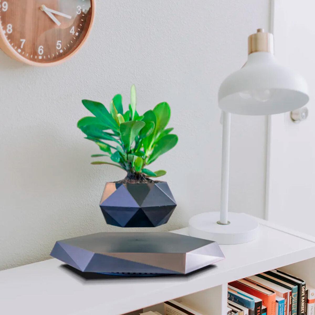 Магнітний левітуючий горщик dfpjy для рослин HCNT Magnetic Levitating Pot M10-PZ1 ABS Black (SIM10-PZ1) - фото 4