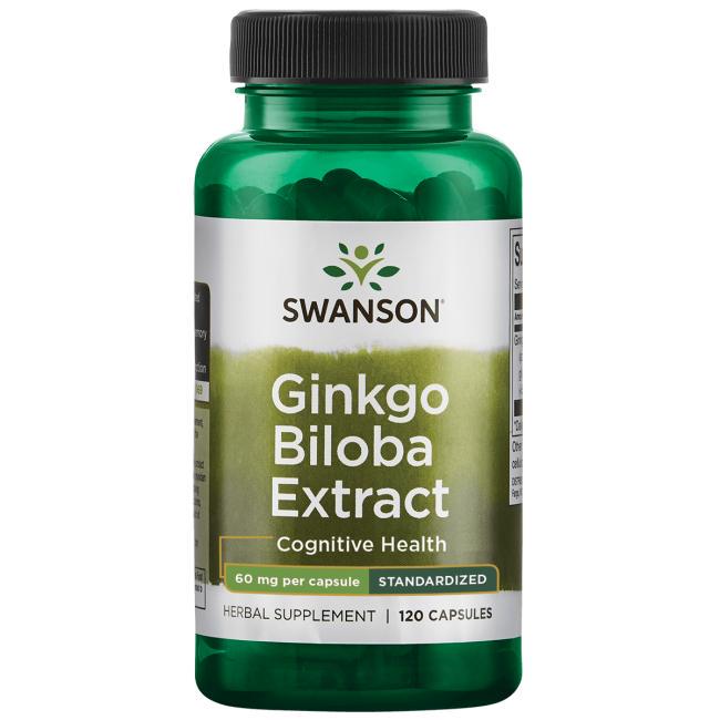Гинкго Билоба Swanson Ginkgo Biloba Extract Standardized 60 мг 120 Caps Гинкго Билоба Swanson Ginkgo Biloba Extract Standardized 60 мг 120 Caps