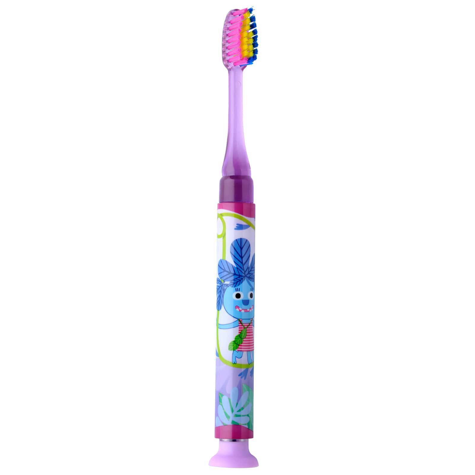 Зубна щітка дитяча GUM Junior Monster Light-Up від 6 років Фіолетовий (7041)
