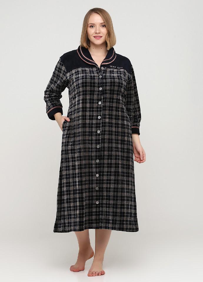 Халат Wild Love 4XL Синий (20866) Халат Wild Love 4XL Синий (20866)