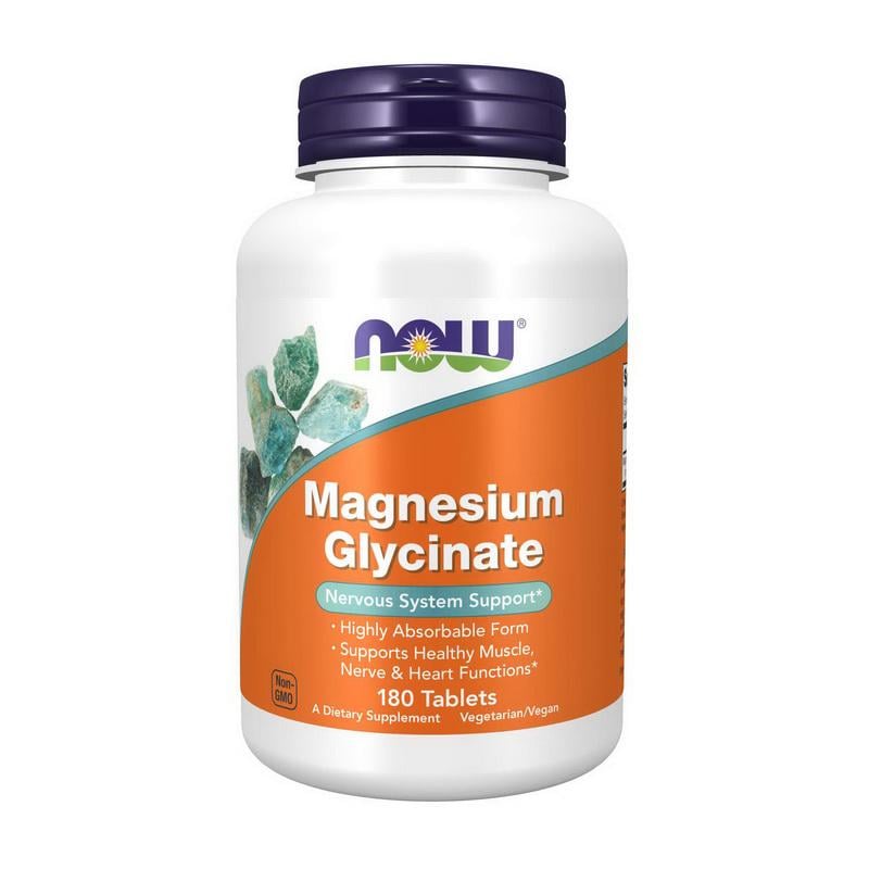 Магний глицинат NOW Magnesium Glycinate 180 табл.