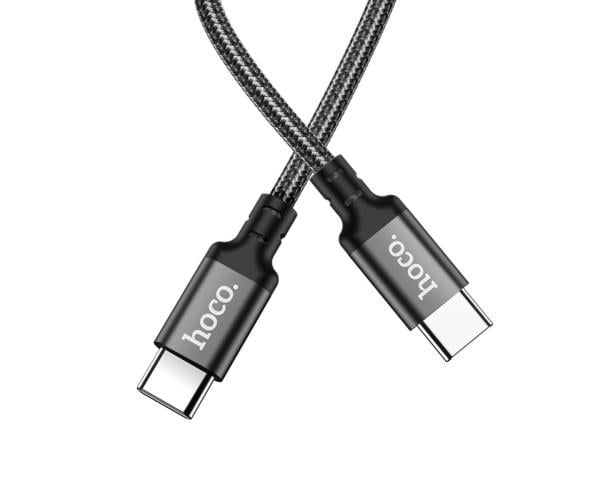 Кабель Data Hoco X14 Type-C-Type-C 60W 1 м Black (066931474752215)