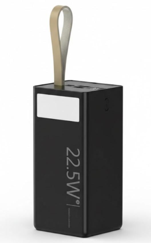 Повербанк UNITECH U86A 50000 mAh 22,5W і ліхтариком Чорний (2104619154)