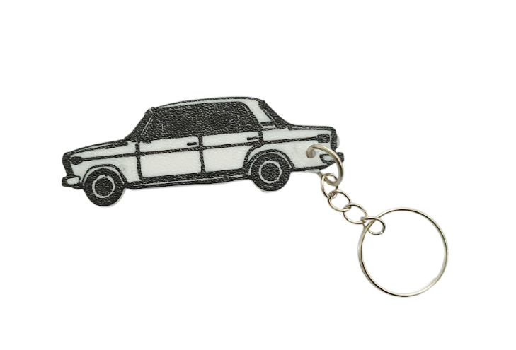 Брелок на ключи Лада Жигули Lada классика Белый (808-02)