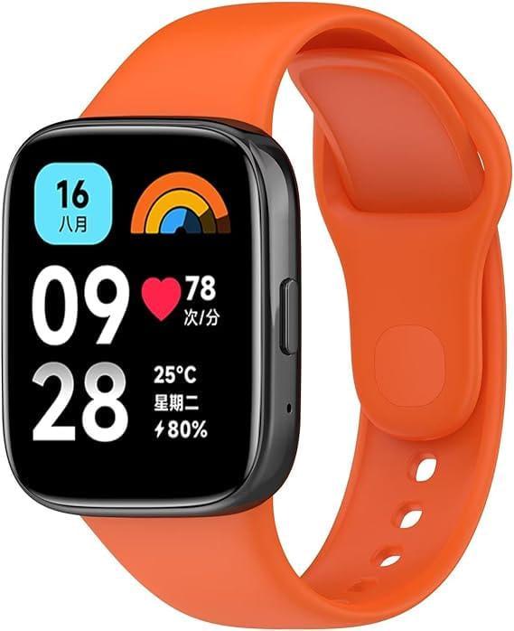 Ремешок Jsota для Redmi Watch 3 Active силиконовый Orange (35138-2C)