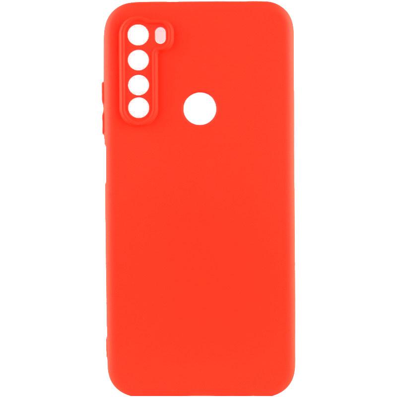 Противоударный чехол TPU GETMAN Liquid Silk Full Camera для Xiaomi Redmi Note 8T Красный / Red