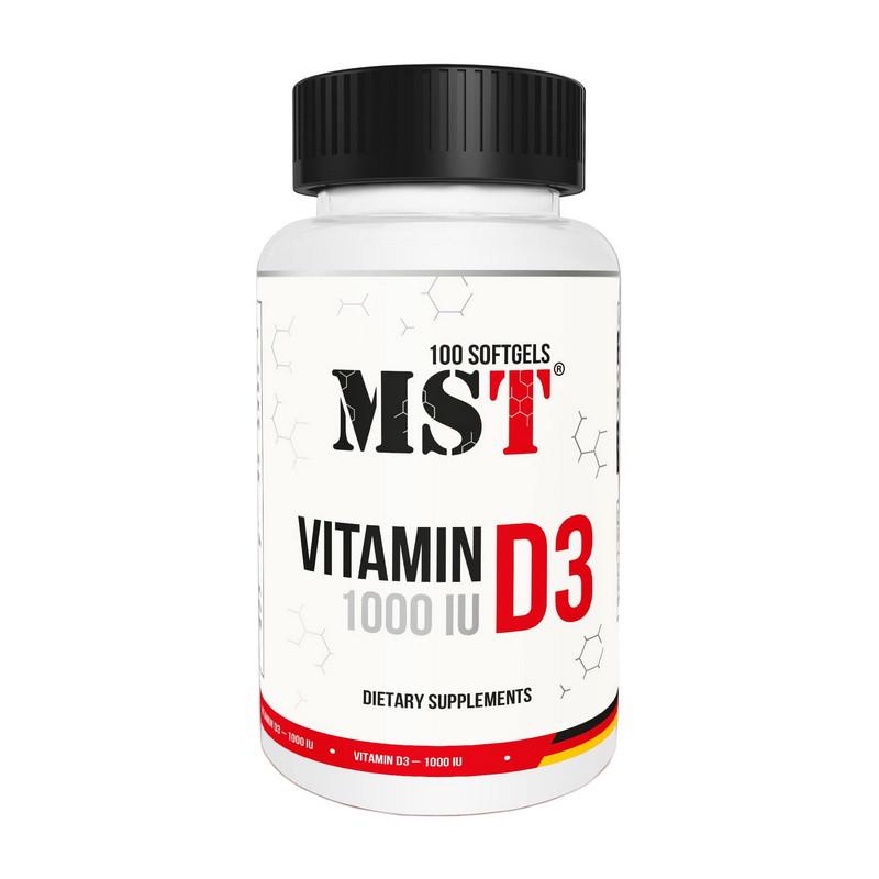 Витамин MST Vitamin D3 1000 IU 25 мкг 100 капс. (22021-01)