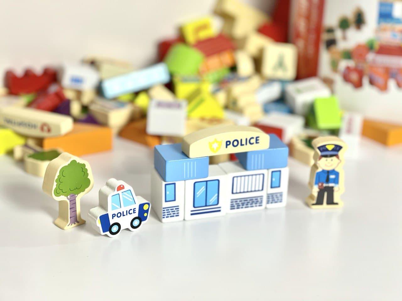 Деревянная развивающая игрушка город 120 пр. - фото 15