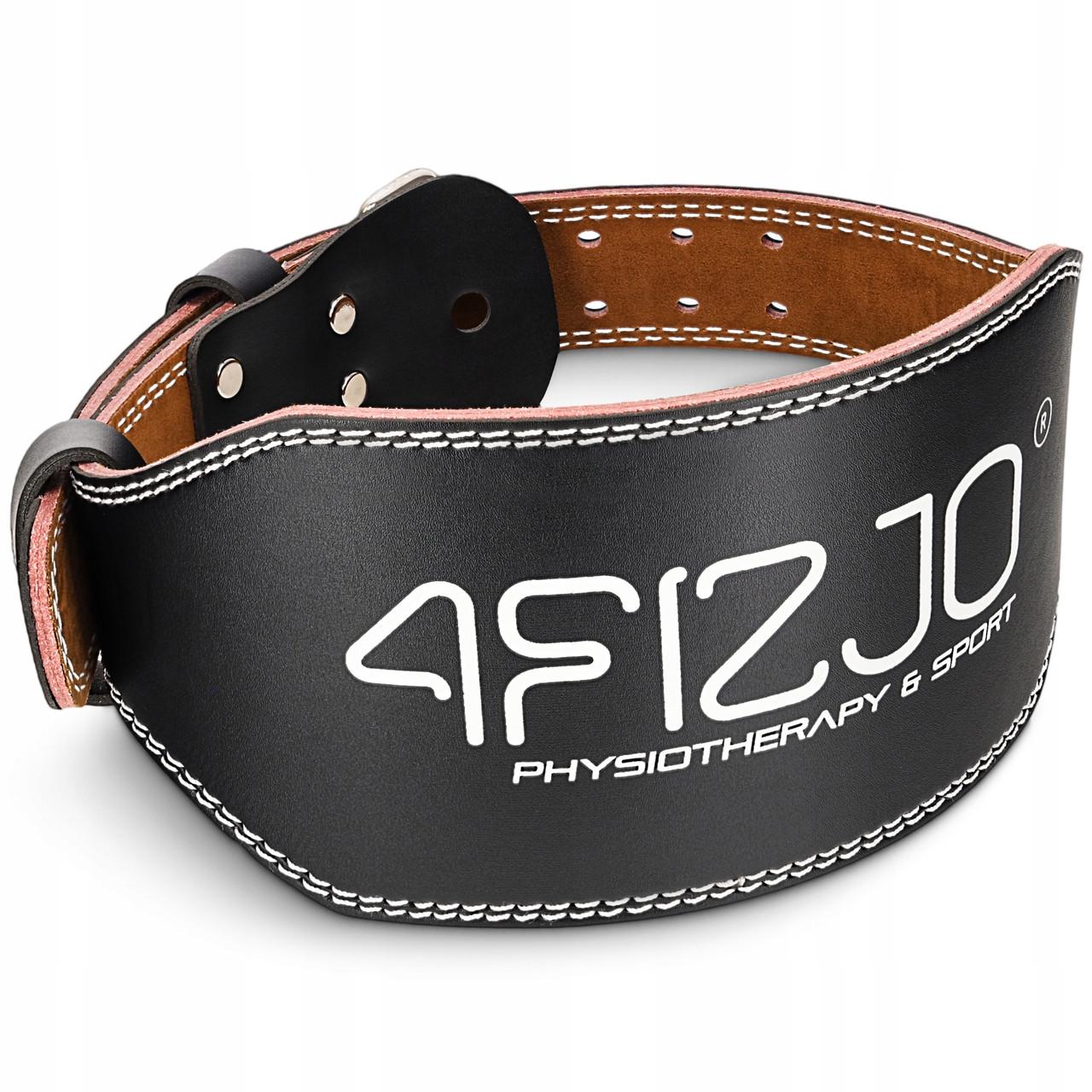 Пояс для важкої атлетики 4FIZJO шкіряний L Black (P-5905973404310)